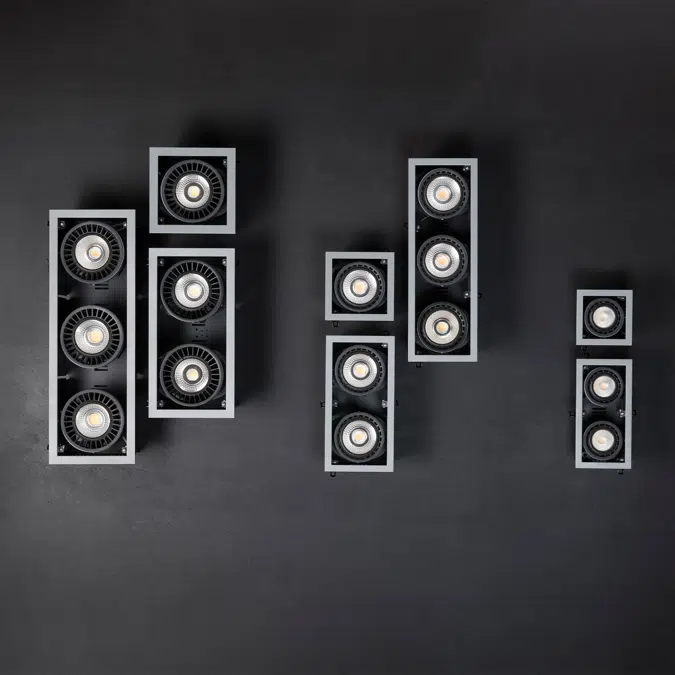 MINI COLIN-3 Grey recessed 54-75W 2700K 56°