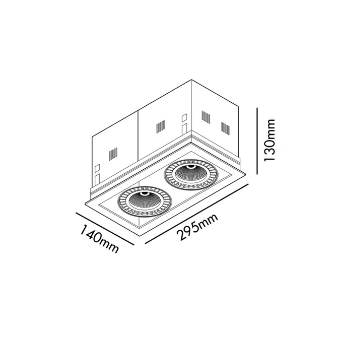 BIM objects - Free download! MINI COLIN-2 White recessed 36-50W 2700K ...
