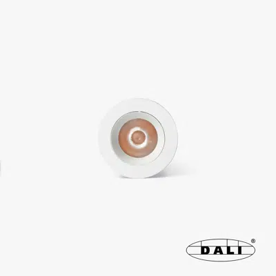 UNO white/white recessed downlight 8W 11° 2700K CRI90 DALI için görüntü