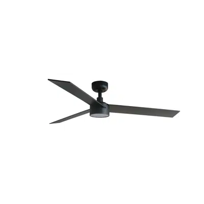 Image for RUDDER L LED Black/walnut fan