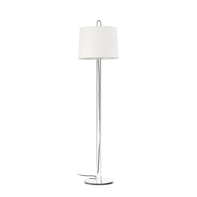 MONTREAL Chrome/white floor lamp