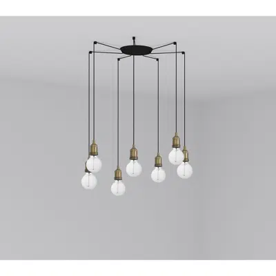 Image pour ART 7L Lampe suspension vieil or