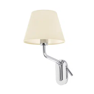 Image pour ETERNA Applique avec lecteur gauche chrome/beige
