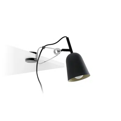 Image for STUDIO Black and cream clip lamp