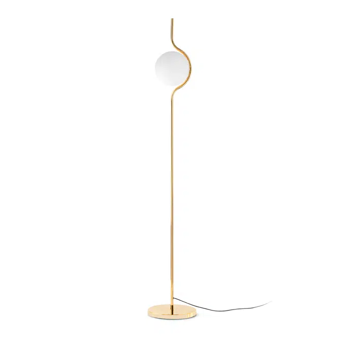 LE VITA LED Gold floor lamp dimmable