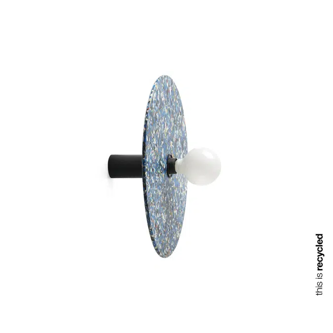 CONFETTI 450 H140 Lampada a parete/plafoniera trucioli riciclati