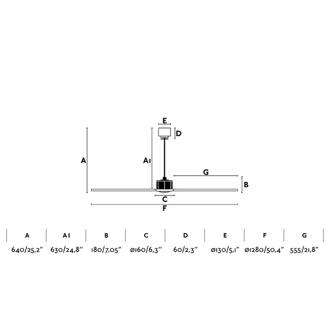 JUST FAN M Kupfer/schwarzer Ventilator