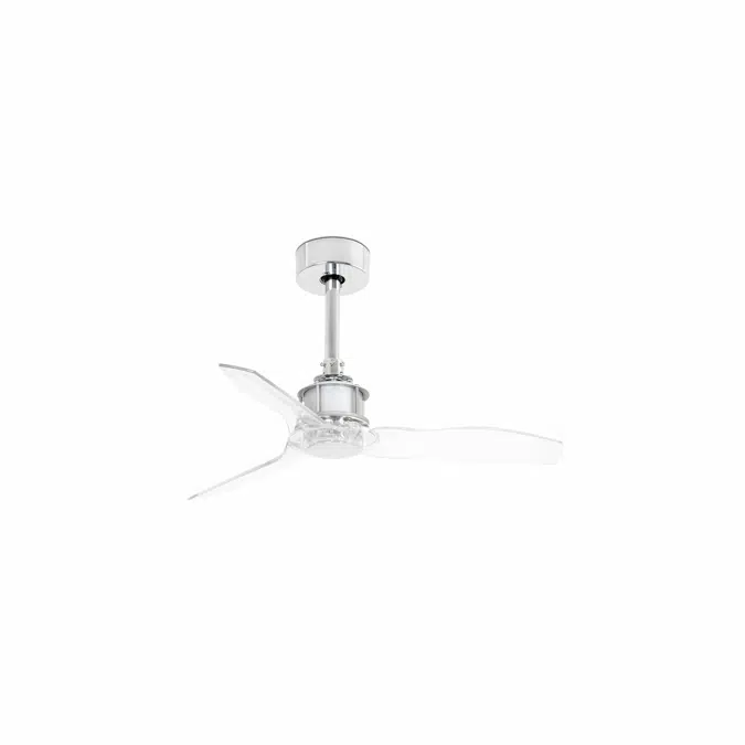 JUST FAN S Chrome/transparent fan 81cm