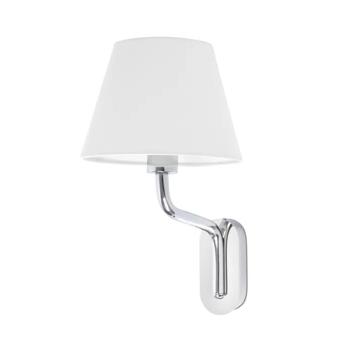 ETERNA Chrome/white wall lamp