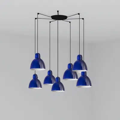 kép a termékről - VENICE 200 7L Cobalt blue pendant lamp