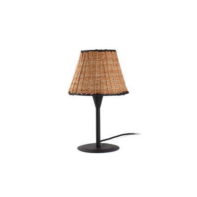 bild för SUMBA Black/rattan mini table lamp