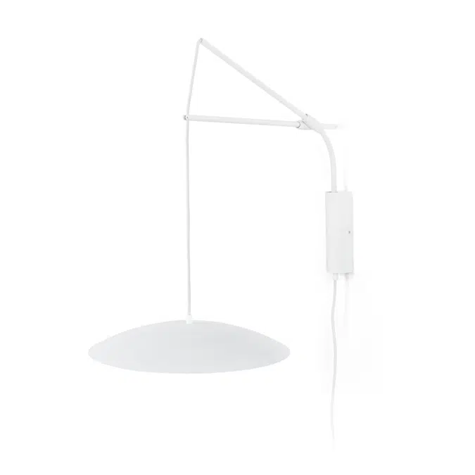 BIM objects Free download! SLIM LED White extensible wall lamp