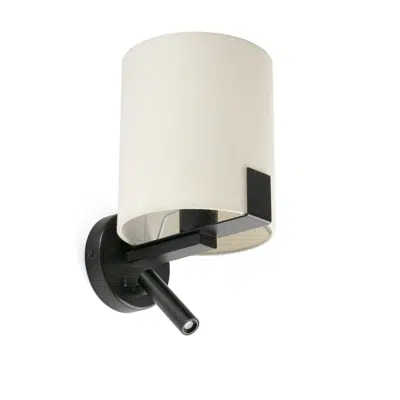 Image for NILA Black and off white reader lamp