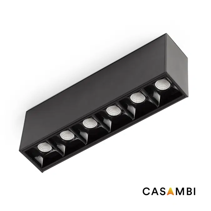 NESO POINT6 3000K 12° schwarz Casambi