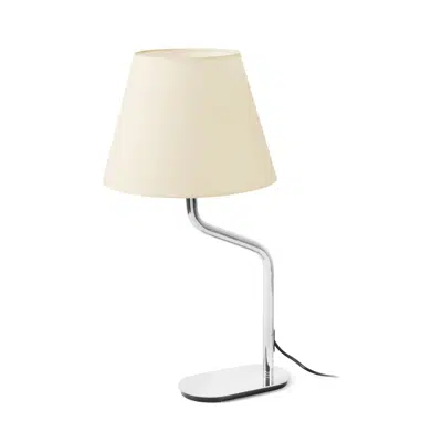 ETERNA Chrome/beige table lamp 이미지