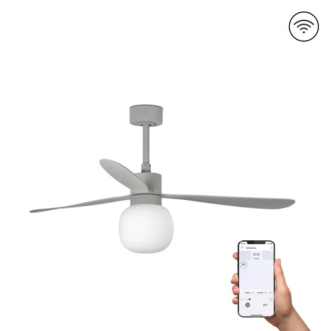 AMELIA L Ventilateur gris SMART