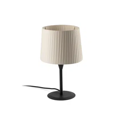 Image pour SAMBA S Mini lampe de table noire/enrubanné beige