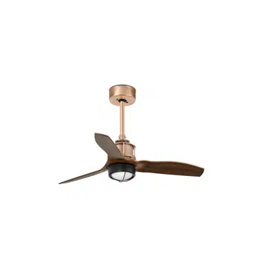 画像 JUST FAN S LED Copper/wood fan 81cm