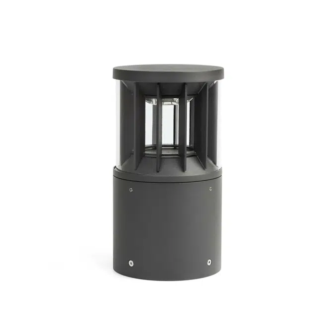 SCREEN 250 Dark grey post lamp 3000K 180