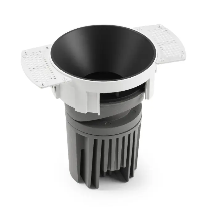 BIM objects - Free download! DEEP90 Downlight round without frame black ...