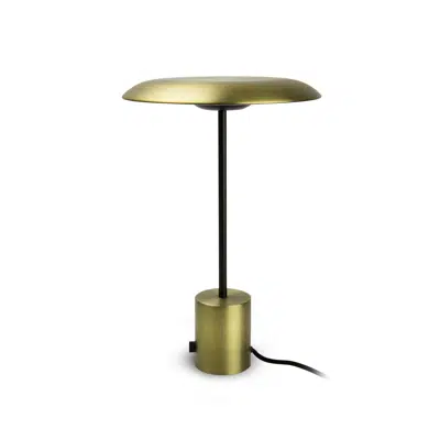 Image for HOSHI Satin gold and black table lamp