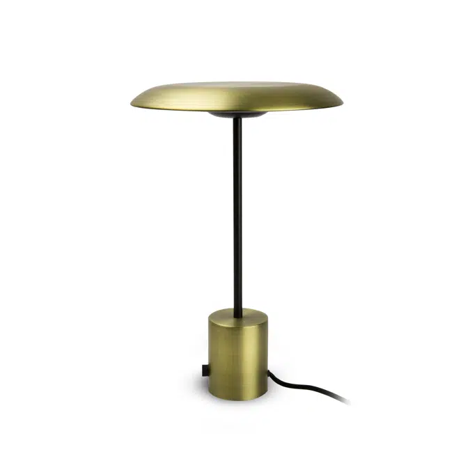 HOSHI Satin gold and black table lamp