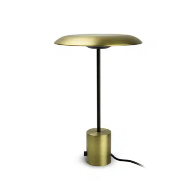 Image for HOSHI LED Satin gold and black table lamp