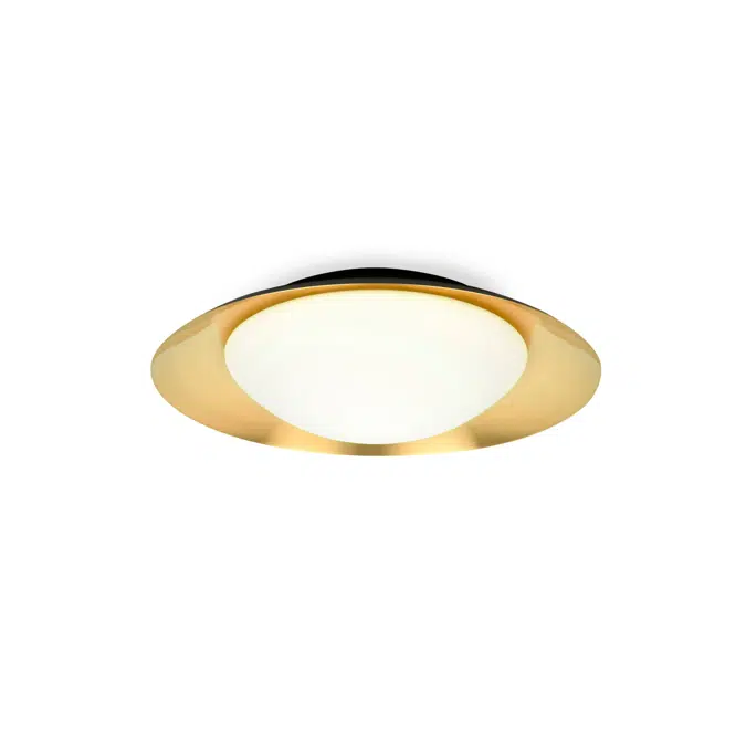 SIDE 390 Black and gold ceiling lamp 15W