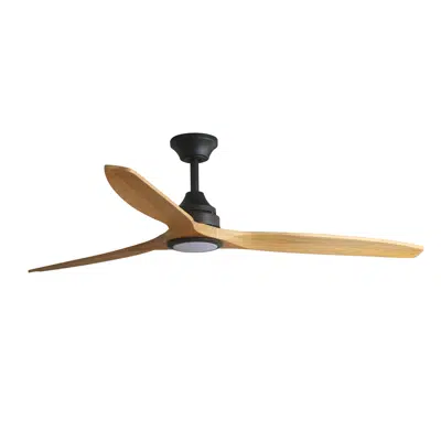 kép a termékről - ALO L Black/wood fan DC SMART CCT