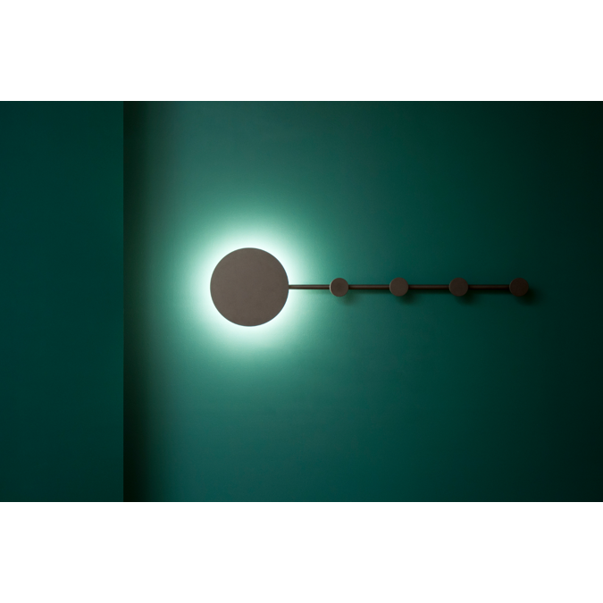 BIM objects Free download! HAN LED Black wall lamp/coat rack BIMobject