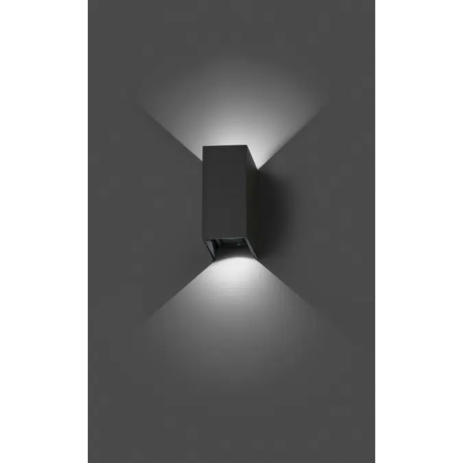 BLIND Dark grey wall lamp