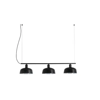 obraz dla TATAWIN M Black lineal pendant lamp