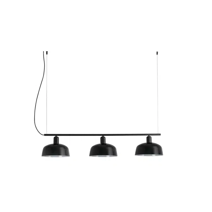 TATAWIN M Lampe suspension linéaire noire