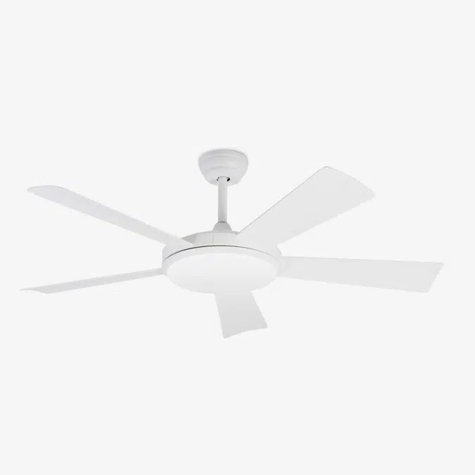 SAONA L LED White fan with DC motor