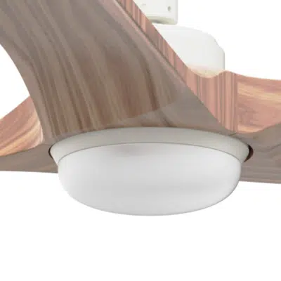 imagen para Complemento de luz de color blanco para el ventilador de techo HEY / HEYWOOD. Su fuente de iluminación es LED 18W CCT regulable incluida.