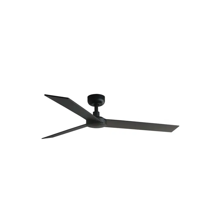 RUDDER L Ventilateur noir/noyer
