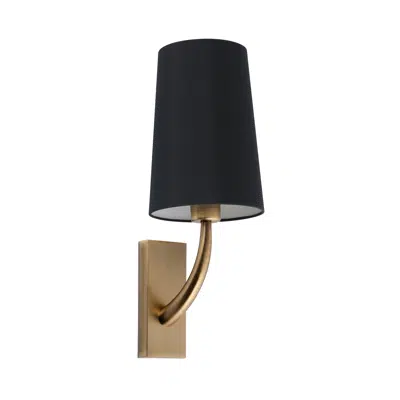 Image for REM Old gold/black wall lamp