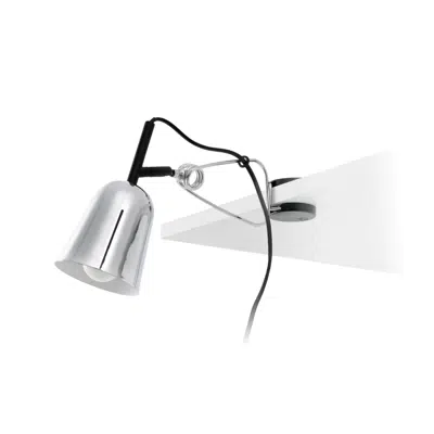 Image for STUDIO Chrome and white clip lamp