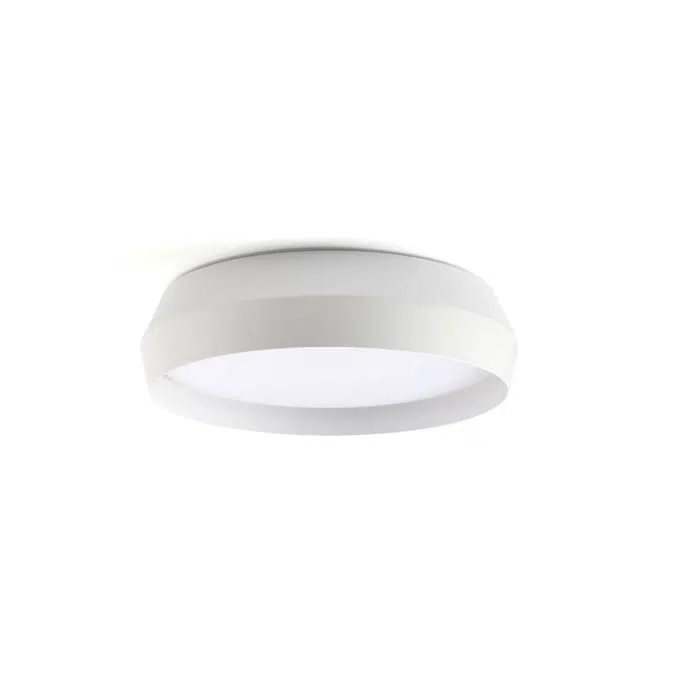 SHOKU 350 Lampada da parete/plafoniera bianca/bianca