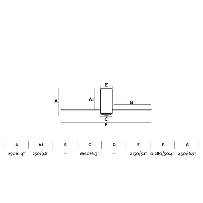 MINI TUBE FAN M Transparent FAN M with Dc motor