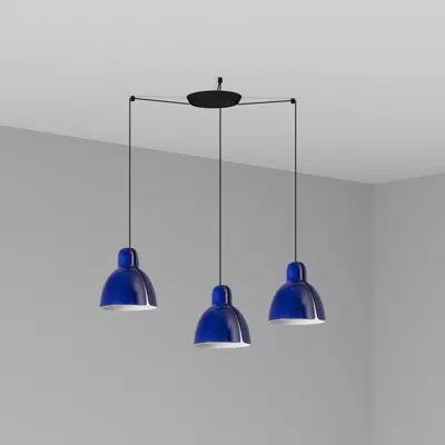 kép a termékről - VENICE 200 3L Cobalt blue pendant lamp