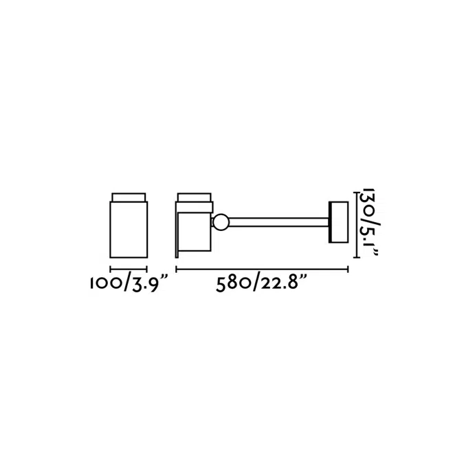 FOC 580 Dunkelgraue Projektorlampe