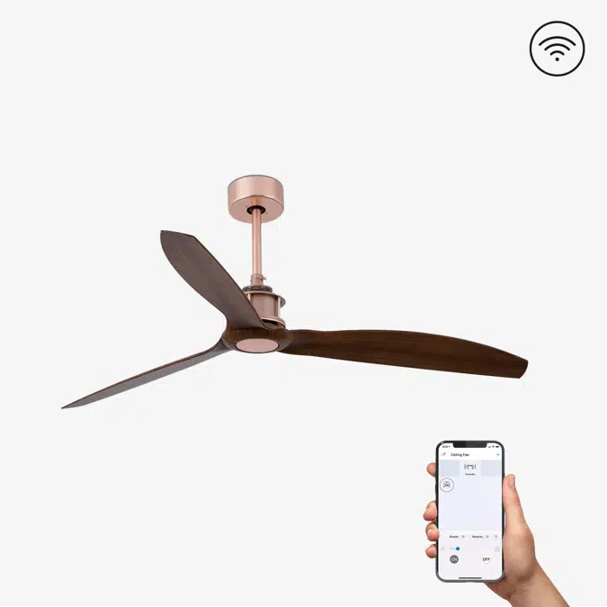 JUST FAN Copper/wood fan DC SMART
