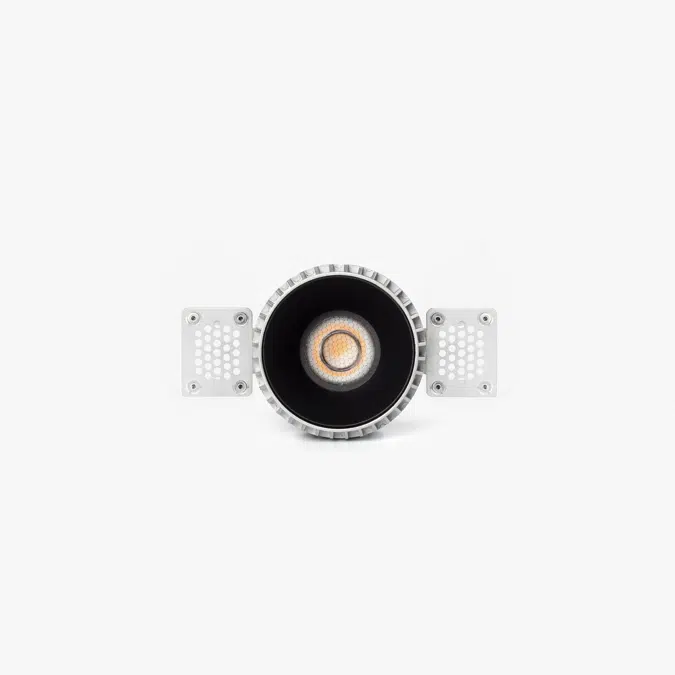 BIM objects Free download! TULIPA Black recessed trimless downlight