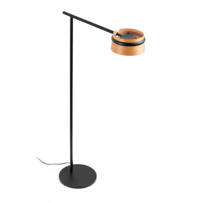 Image for LOOP LED Black floor lamp