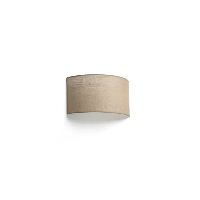 BIM objects - Free download! OTTON R Horizontal round Jute wall lamp 2L ...