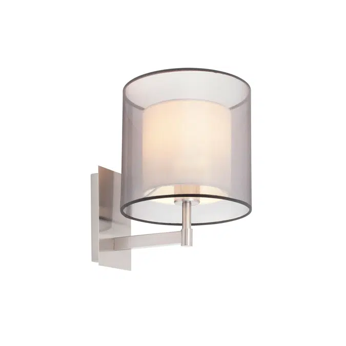 SABA Matt nickel wall lamp