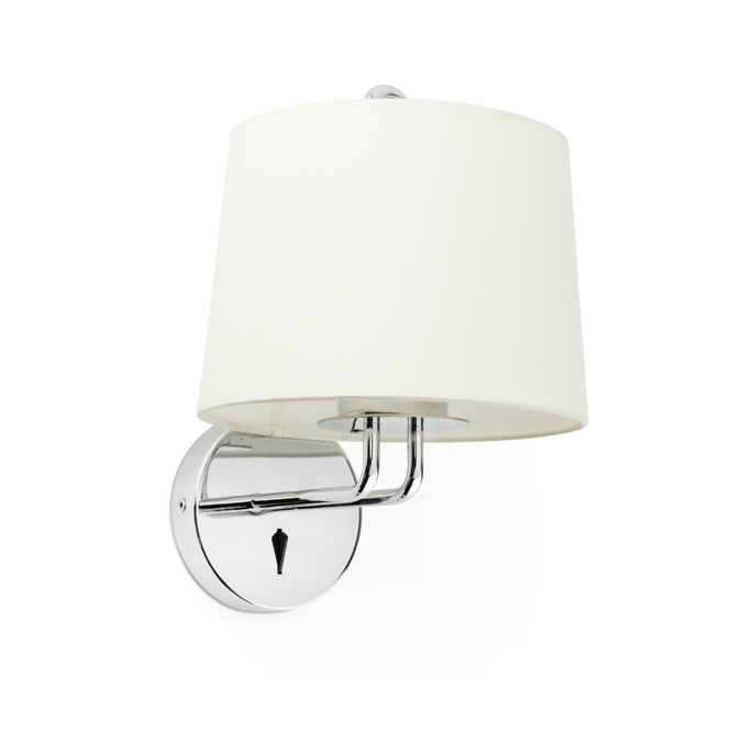 BIM objects Free download! MONTREAL Chrome/white wall lamp BIMobject