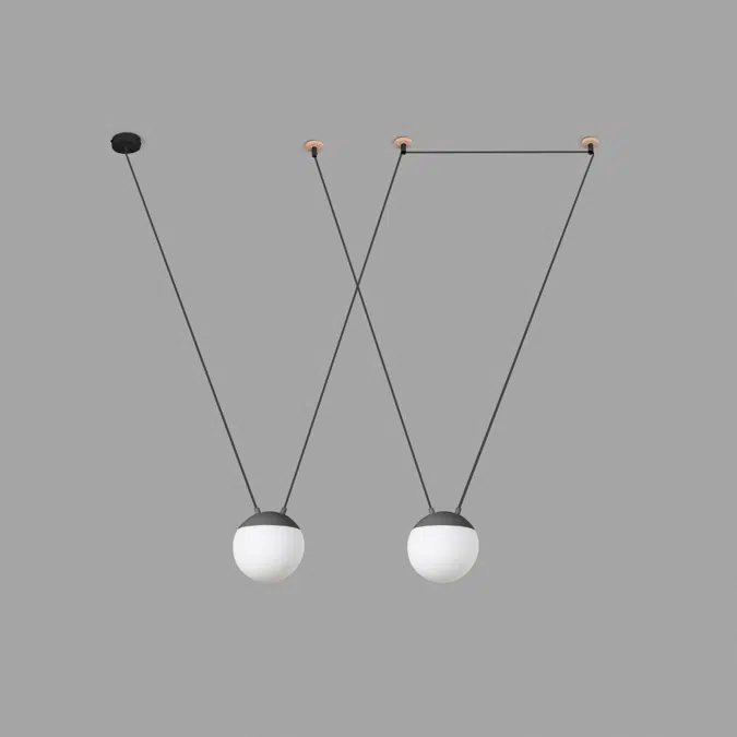 BIM objects - Free download! MINE SPACE 2L Grey suspension | BIMobject