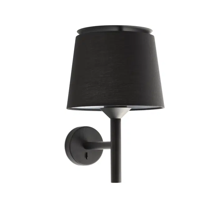 SAVOY Black/black wall lamp